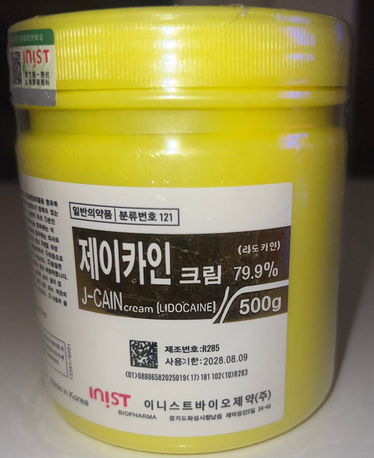 J Cain numbing cream